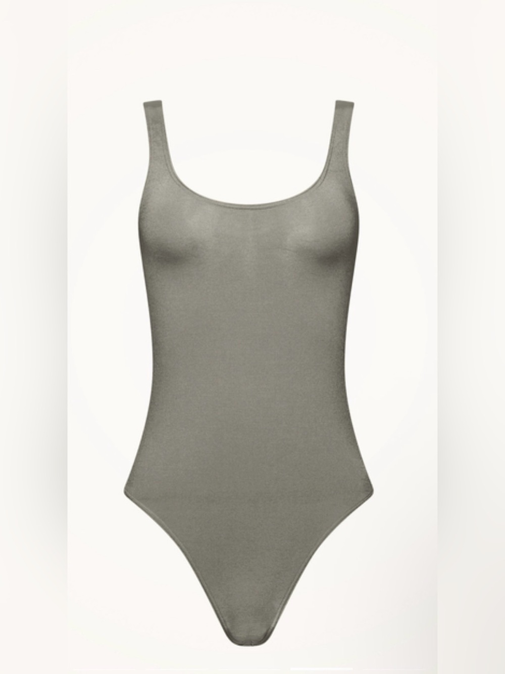 Wolford Jamaika Scoop Neck One-Piece Bodysuit in Earl Grey - Size L - $255 - Picture 4 of 9